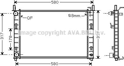 Prasco FDA2326 - Radiatore, Raffreddamento motore autozon.pro