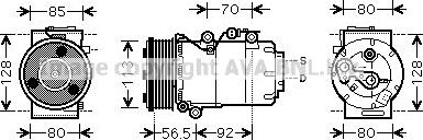 Prasco FDAK497 - Compressore, Climatizzatore autozon.pro