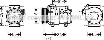 Prasco FDAK451 - Compressore, Climatizzatore autozon.pro