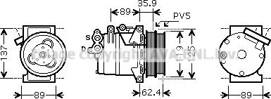 Prasco FDAK433 - Compressore, Climatizzatore autozon.pro