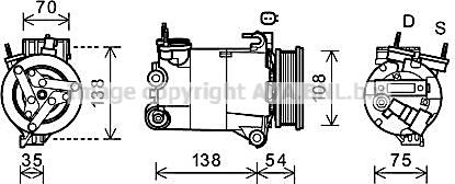 Prasco FDAK478 - Compressore, Climatizzatore autozon.pro