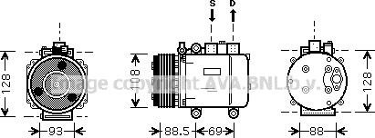 Prasco FDAK174 - Compressore, Climatizzatore autozon.pro