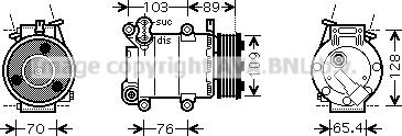 Prasco FDAK392 - Compressore, Climatizzatore autozon.pro