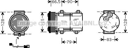 Prasco FDAK276 - Compressore, Climatizzatore autozon.pro