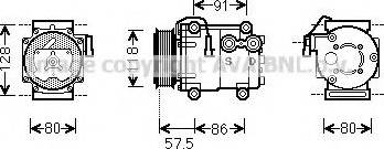 Prasco FDK451 - Compressore, Climatizzatore autozon.pro