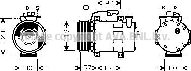 Prasco FDK468 - Compressore, Climatizzatore autozon.pro