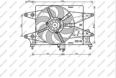 Prasco FT909F002 - Ventola, Raffreddamento motore autozon.pro