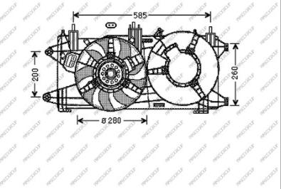 Prasco FT909F007 - Ventola, Raffreddamento motore autozon.pro