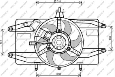 Prasco FT908F001 - Ventola, Raffreddamento motore autozon.pro