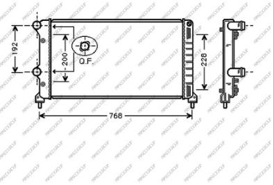 Prasco FT908R001 - Radiatore, Raffreddamento motore autozon.pro