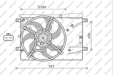 Prasco FT907F006 - Ventola, Raffreddamento motore autozon.pro