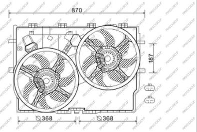 Prasco FT930F004 - Ventola, Raffreddamento motore autozon.pro