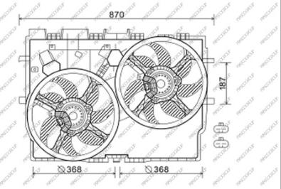 Prasco FT930F001 - Ventola, Raffreddamento motore autozon.pro