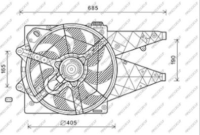 Prasco FT930F007 - Ventola, Raffreddamento motore autozon.pro