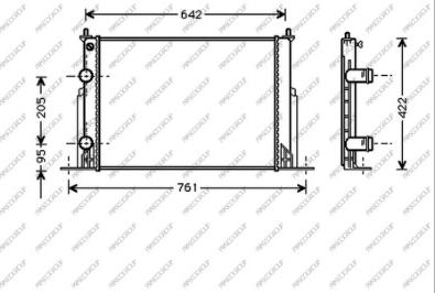 Prasco FT420R002 - Radiatore, Raffreddamento motore autozon.pro