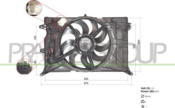 Prasco FT060F001 - Ventola, Raffreddamento motore autozon.pro