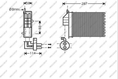 Prasco FT019H001 - Scambiatore calore, Riscaldamento abitacolo autozon.pro