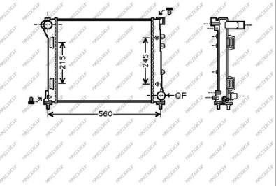 Prasco FT030R003 - Radiatore, Raffreddamento motore autozon.pro