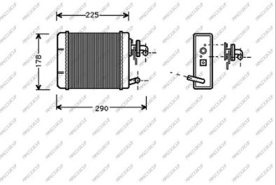 Prasco FT119H001 - Scambiatore calore, Riscaldamento abitacolo autozon.pro