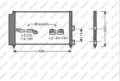 Prasco FT133C006 - Condensatore, Climatizzatore autozon.pro