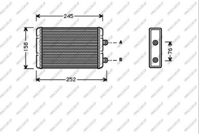 Prasco FT133H001 - Scambiatore calore, Riscaldamento abitacolo autozon.pro