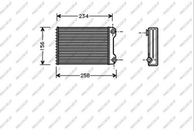 Prasco FT133H002 - Scambiatore calore, Riscaldamento abitacolo autozon.pro