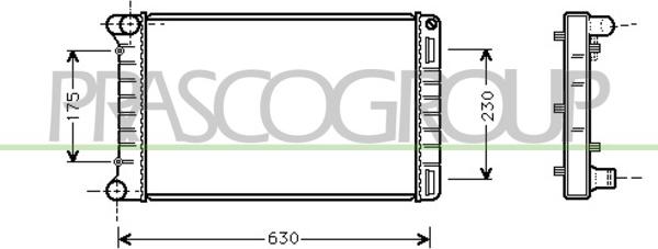 Prasco FT133R005 - Radiatore, Raffreddamento motore autozon.pro