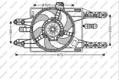 Prasco FT132F006 - Ventola, Raffreddamento motore autozon.pro