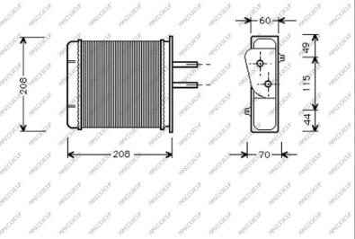 Prasco FT132H001 - Scambiatore calore, Riscaldamento abitacolo autozon.pro