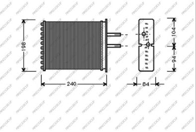 Prasco FT132H002 - Scambiatore calore, Riscaldamento abitacolo autozon.pro