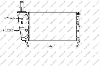 Prasco FT132R003 - Radiatore, Raffreddamento motore autozon.pro