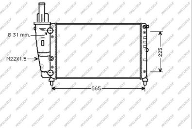 Prasco FT132R002 - Radiatore, Raffreddamento motore autozon.pro