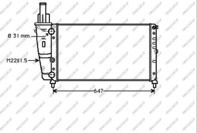 Prasco FT132R014 - Radiatore, Raffreddamento motore autozon.pro