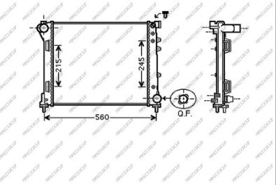 Prasco FT124R002 - Radiatore, Raffreddamento motore autozon.pro