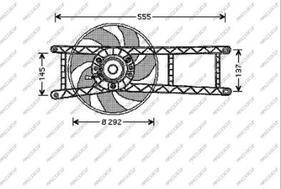 Prasco FT122F001 - Ventola, Raffreddamento motore autozon.pro