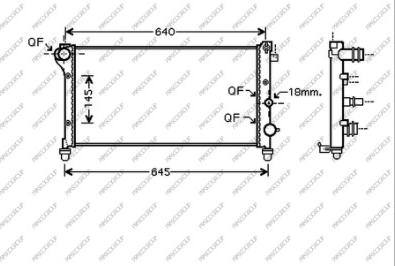 Prasco FT122R002 - Radiatore, Raffreddamento motore autozon.pro