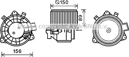 Prasco FT8417 - Elettromotore, Ventilatore abitacolo autozon.pro