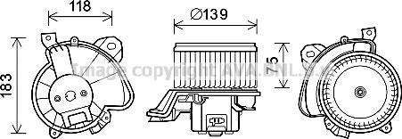 Prasco FT8431 - Elettromotore, Ventilatore abitacolo autozon.pro