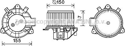 Prasco FT8429 - Elettromotore, Ventilatore abitacolo autozon.pro