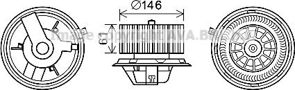 Prasco FT8428 - Elettromotore, Ventilatore abitacolo autozon.pro