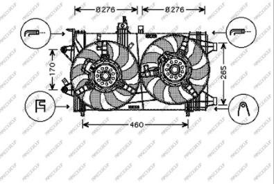 Prasco FT340F005 - Ventola, Raffreddamento motore autozon.pro