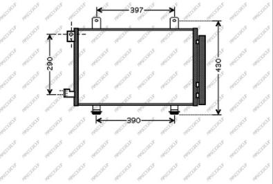 Prasco FT360C001 - Condensatore, Climatizzatore autozon.pro