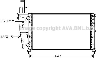 Prasco FT2140 - Radiatore, Raffreddamento motore autozon.pro