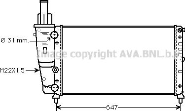 Prasco FT2141 - Radiatore, Raffreddamento motore autozon.pro