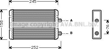 Prasco FTA6220 - Scambiatore calore, Riscaldamento abitacolo autozon.pro