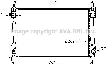 Prasco FTA2401 - Radiatore, Raffreddamento motore autozon.pro