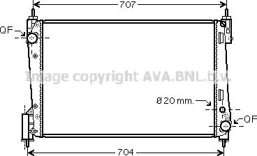 Prasco FTA2311 - Radiatore, Raffreddamento motore autozon.pro