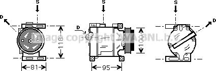 Prasco FTAK090 - Compressore, Climatizzatore autozon.pro