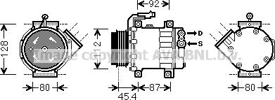 Prasco FTAK366 - Compressore, Climatizzatore autozon.pro