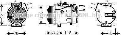 Prasco FTAK384 - Compressore, Climatizzatore autozon.pro